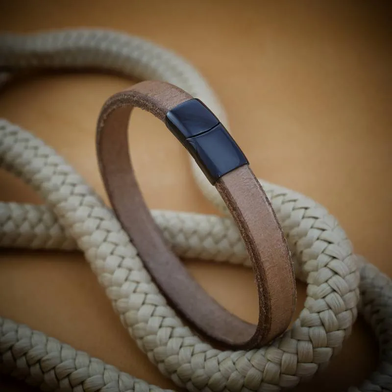 Lærreim Naturell - 10x3mm - pr. meter