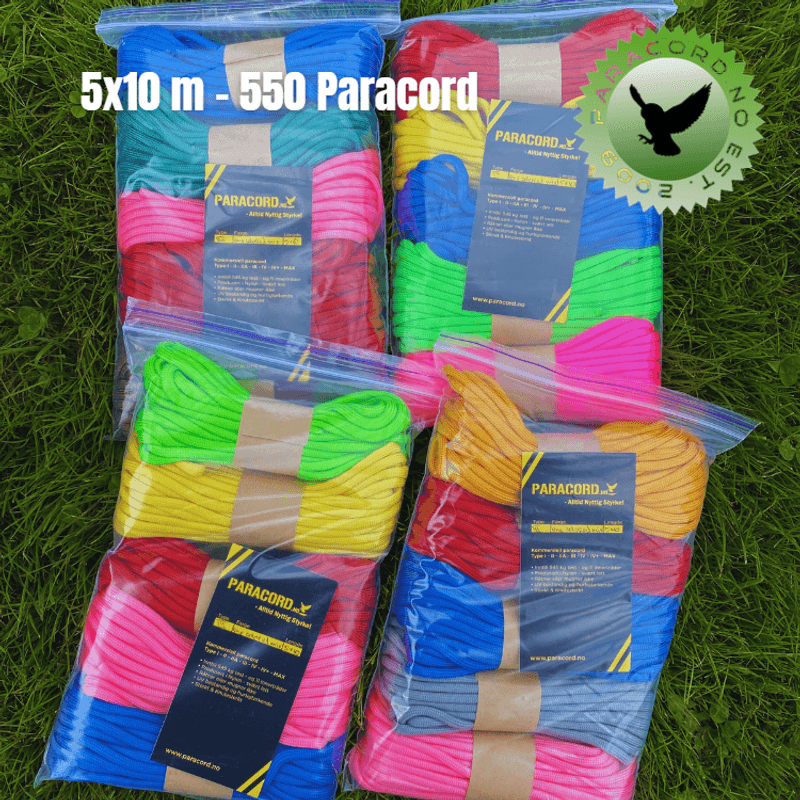 Sett 50 meter - 550 Paracord Helfarget